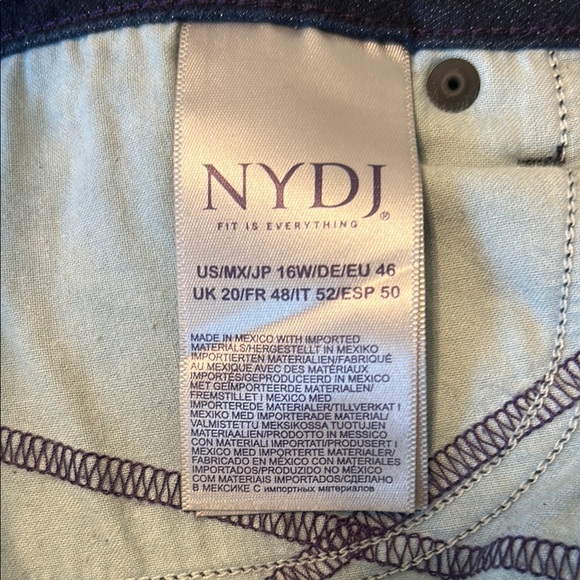 NYDJ Women's Barbara Boot Cut Jeans - Dark Blue - Picture 5 of 6